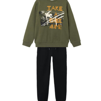 Name It Sweatsæt - Sweatshirt/Sweatpants - NkmObelix - Beetle/So